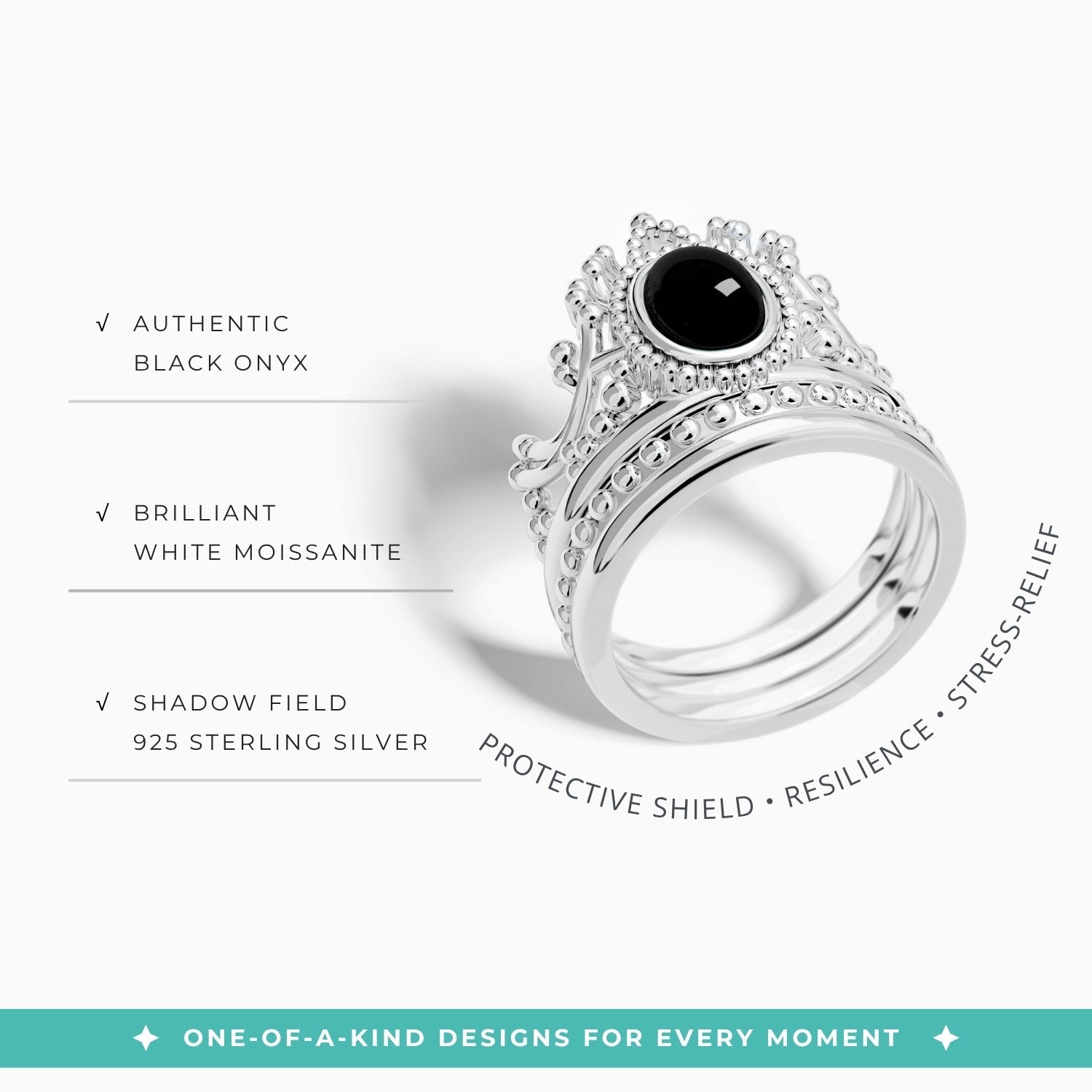 Dustland Crown Ring - Black Onyx - Serene Western