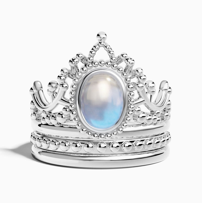 Dustland Crown Ring - Moonstone - Serene Western