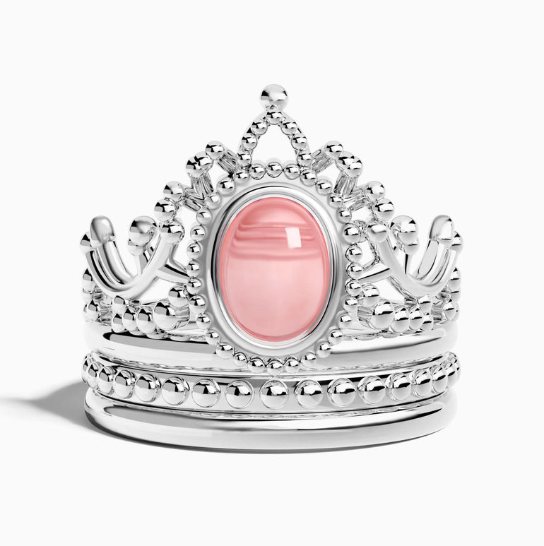Dustland Crown Ring - Rose Quartz - Serene Western