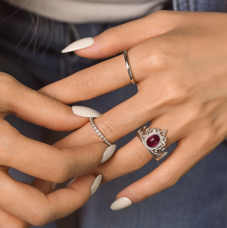 Dustland Crown Ring - Ruby - Serene Western