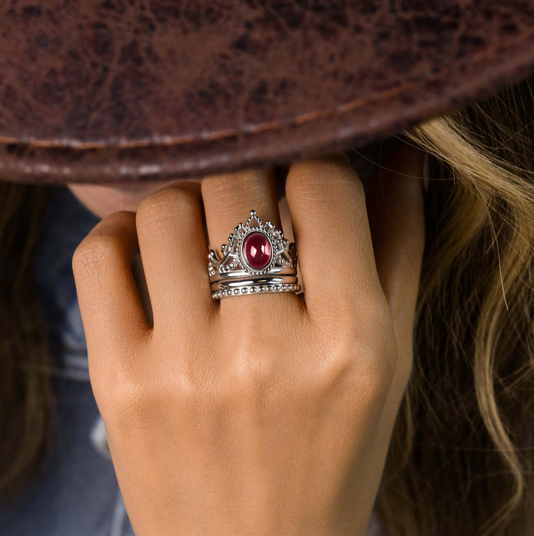 Dustland Crown Ring - Ruby - Serene Western