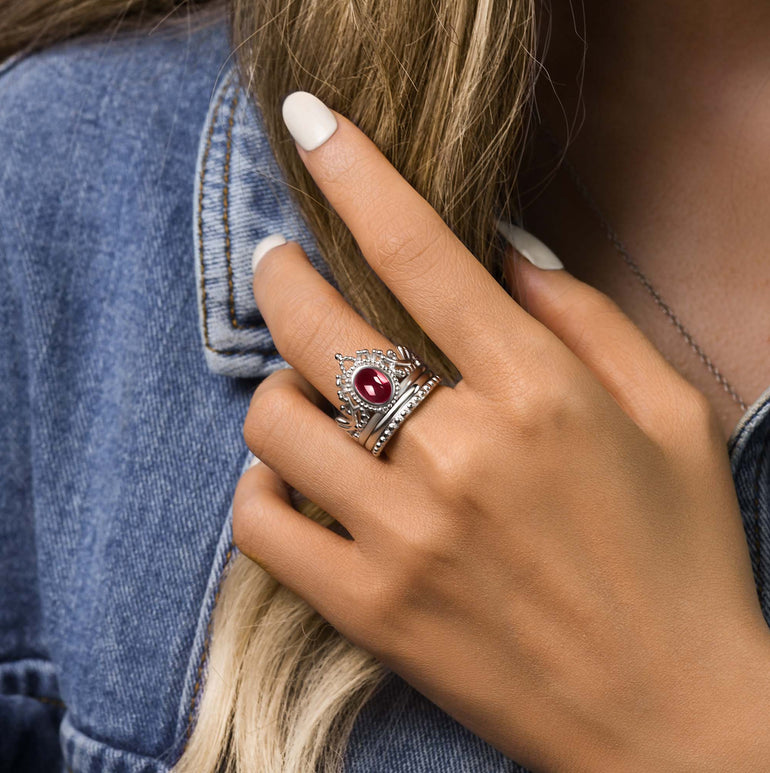 Dustland Crown Ring - Ruby - Serene Western