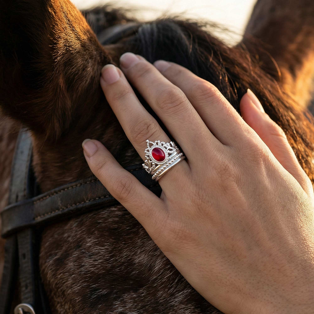 Dustland Crown Ring - Ruby - Serene Western