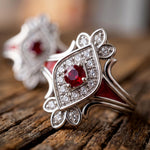 Eagle's Feather Earrings - Ruby - Serene Western thumbnail