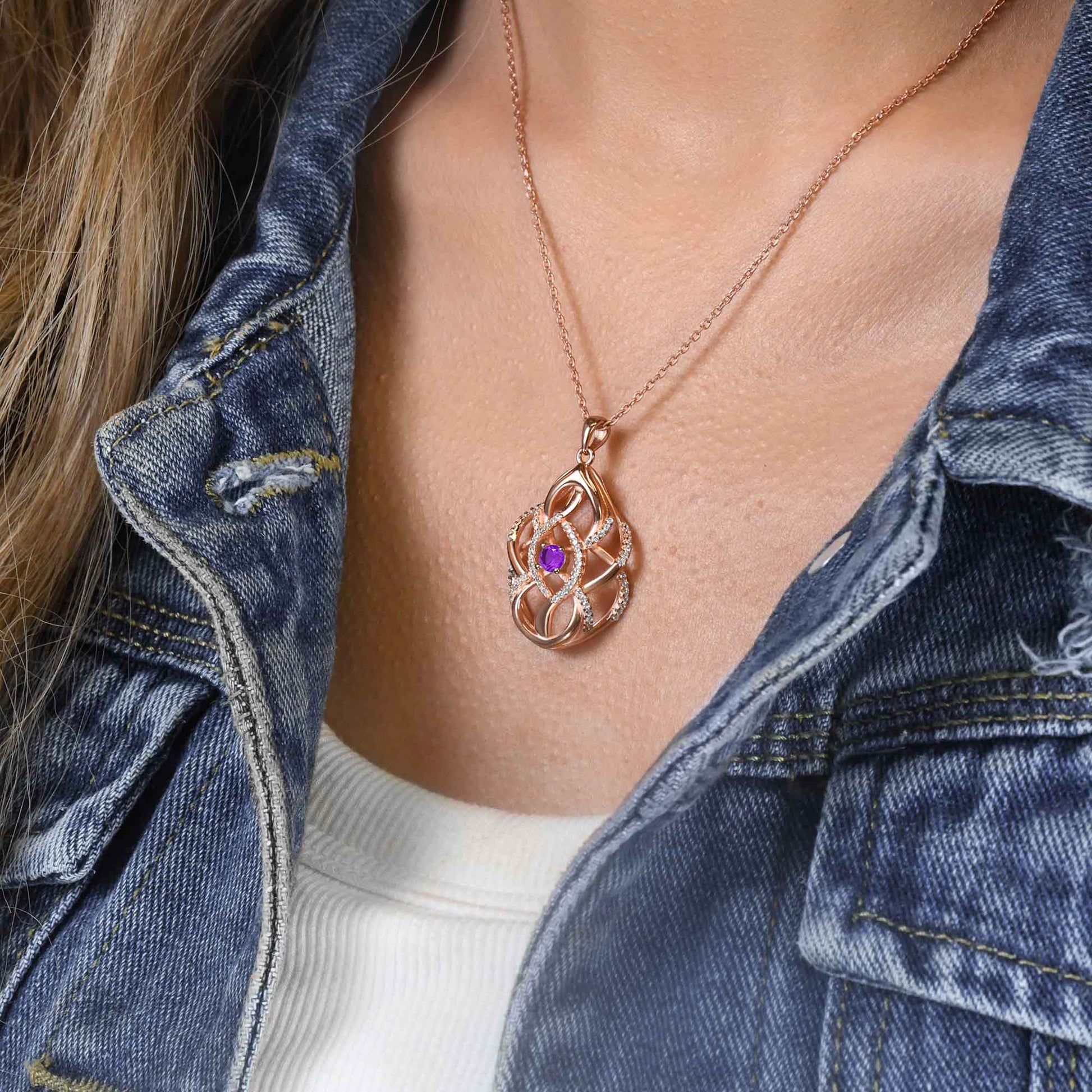 Eden's Embrace Necklace - Amethyst - Serene Western