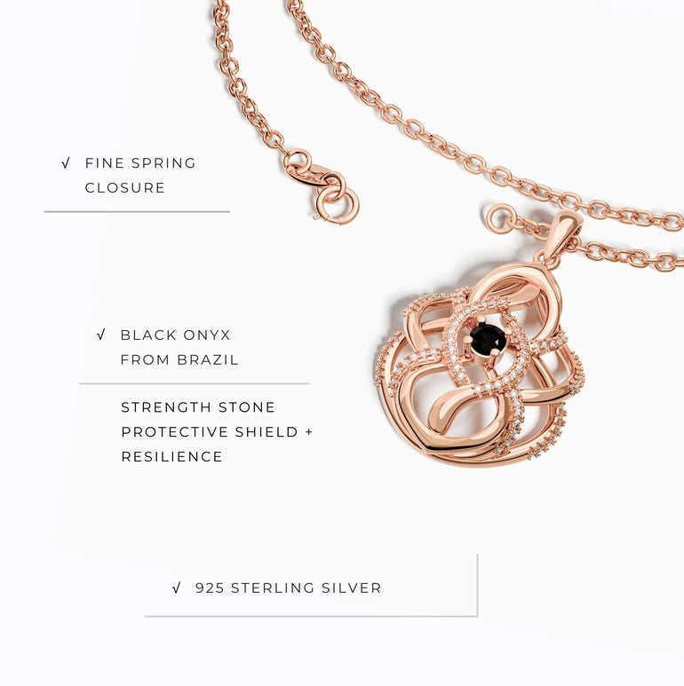 Eden's Embrace Necklace - Black Onyx - Serene Western