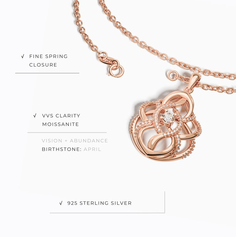 Eden's Embrace Necklace - Moissanite - Serene Western