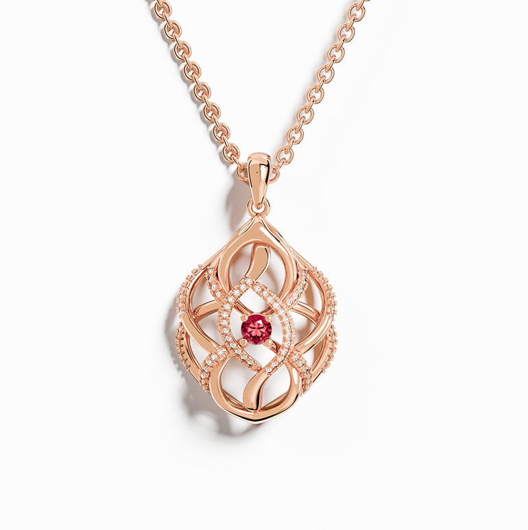 Eden's Embrace Necklace - Ruby - Serene Western