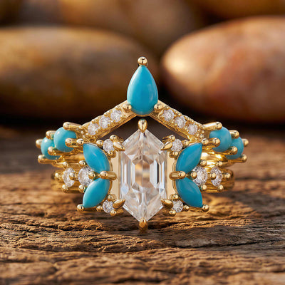 Skinande Rodeo-ring - Smaragd & Mörkgrön