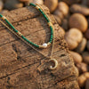 Emerald Crescent Necklace