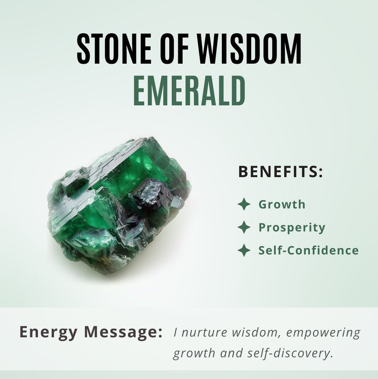 Emerald Crescent Necklace - Serene Western