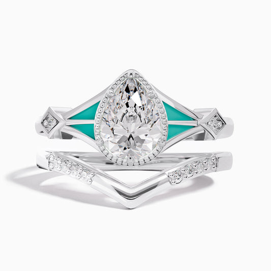 Eternal Angel's Tear Ring - Moissanite - Serene Western