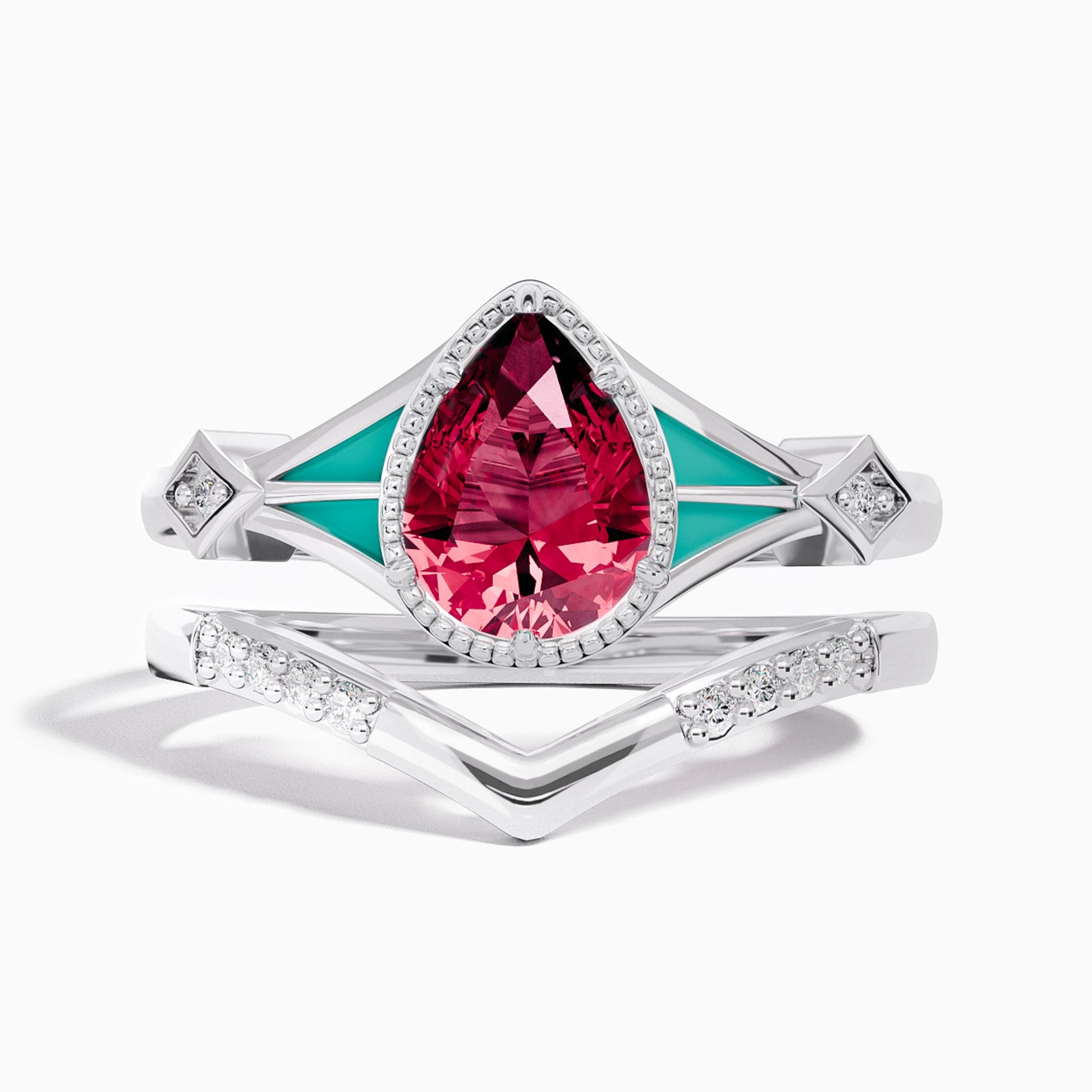 Eternal Angel's Tear Ring - Ruby - Serene Western