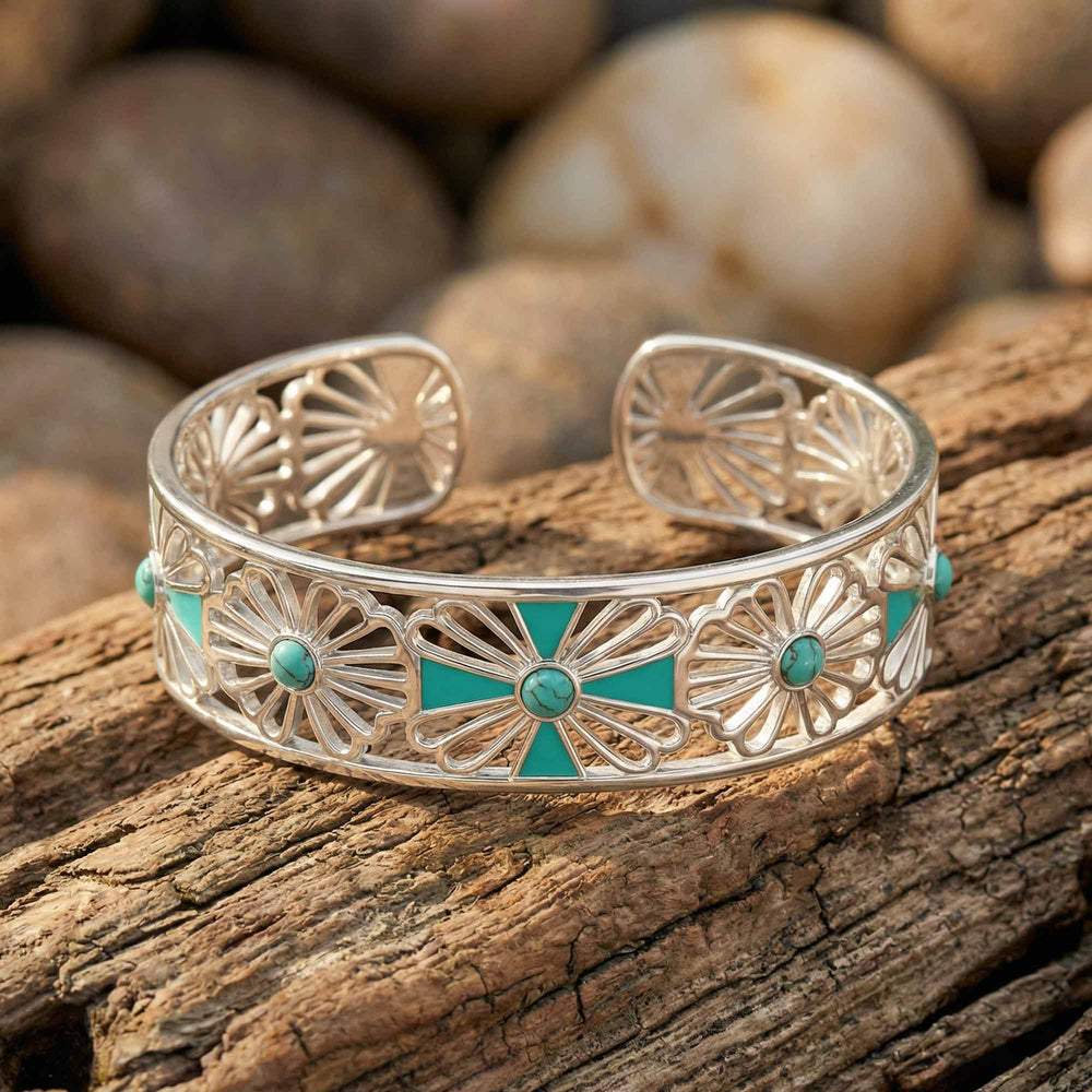 Eternal Spring Cuff Bracelet - Silver - Serene Western