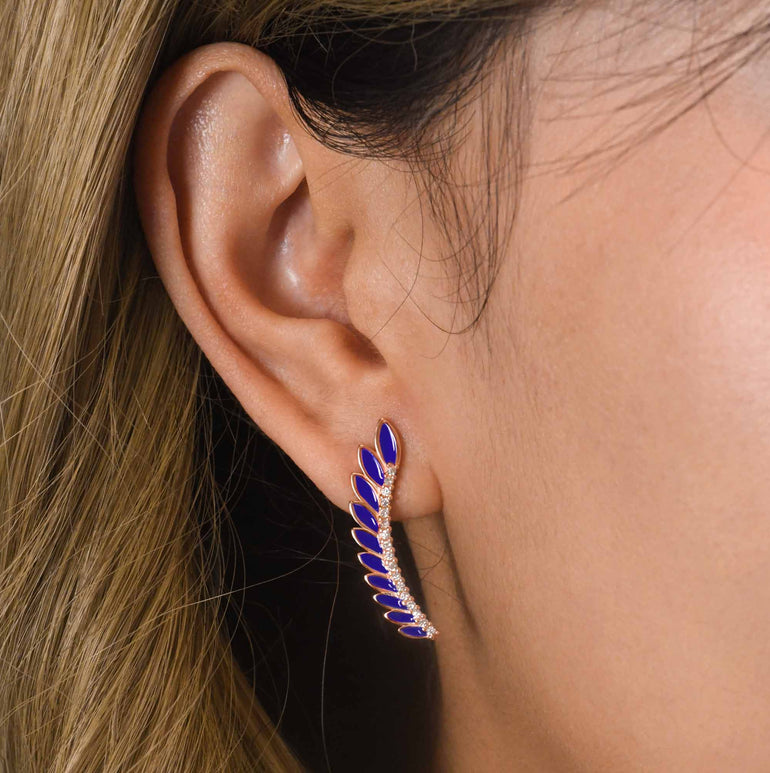 Eternal Spring Earrings - Blue - Serene Western