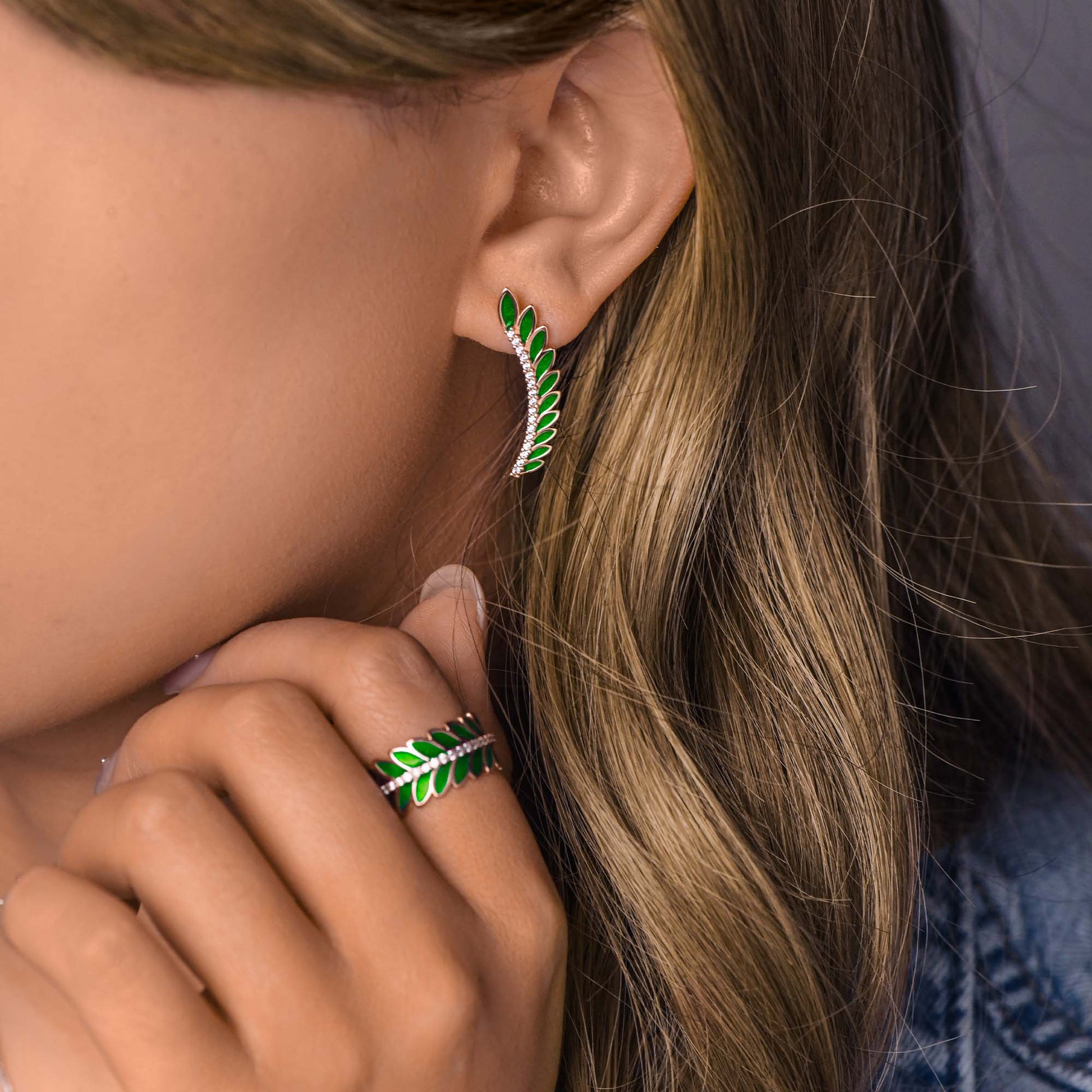 Eternal Spring Earrings - Green - Serene Western