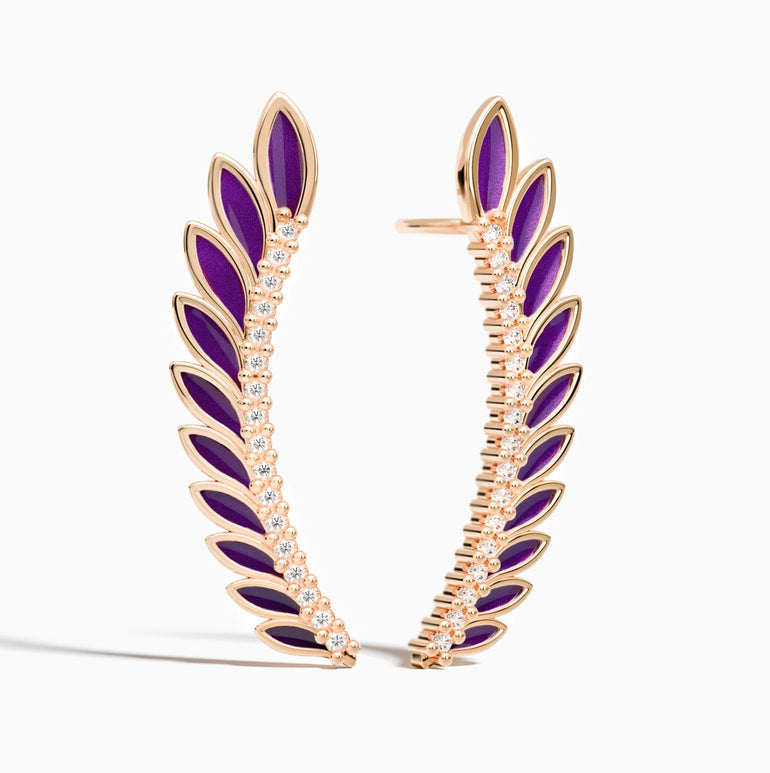 Eternal Spring Earrings - Purple - Serene Western