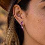 Eternal Spring Earrings - Purple - Serene Western thumbnail