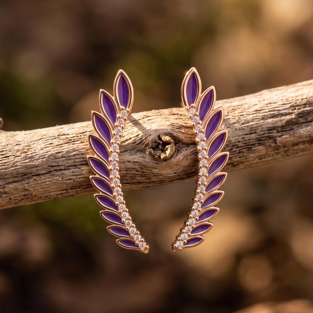 Eternal Spring Earrings - Purple - Serene Western