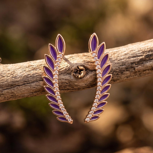 Eternal Spring Earrings - Purple