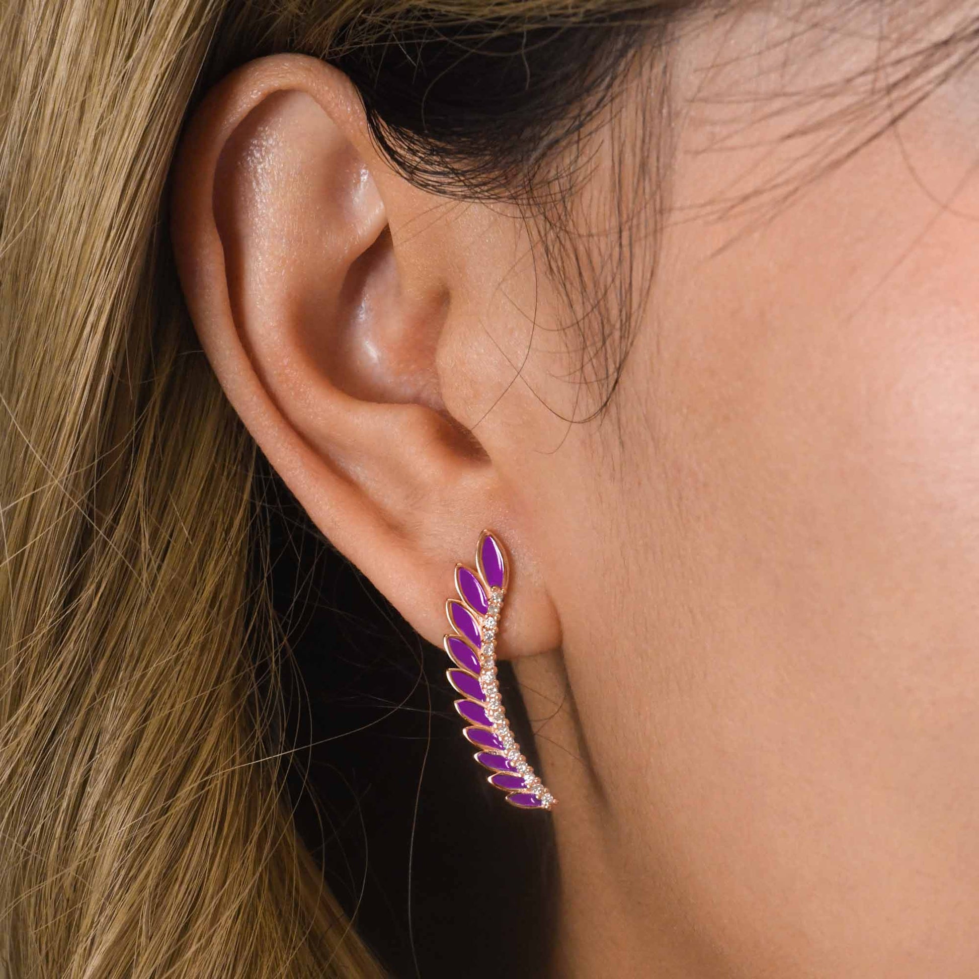 Eternal Spring Earrings - Purple - Serene Western