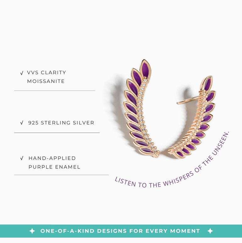 Eternal Spring Earrings - Purple - Serene Western