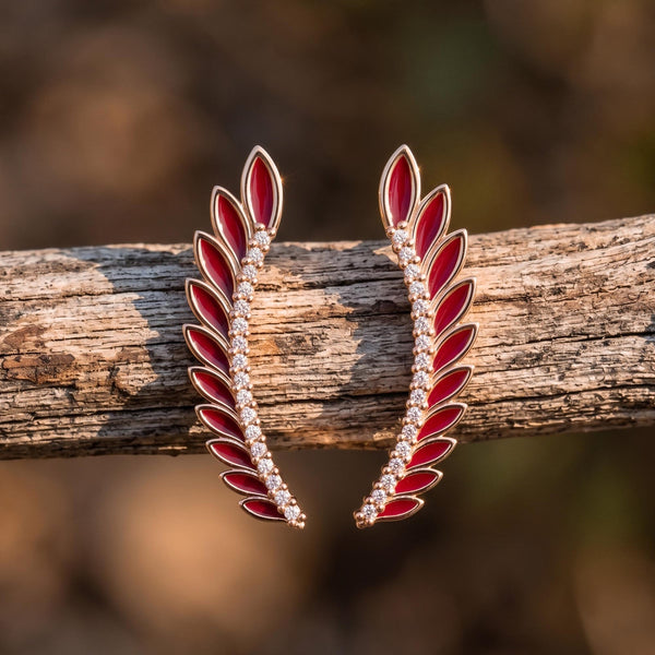 Eternal Spring Earrings - Red