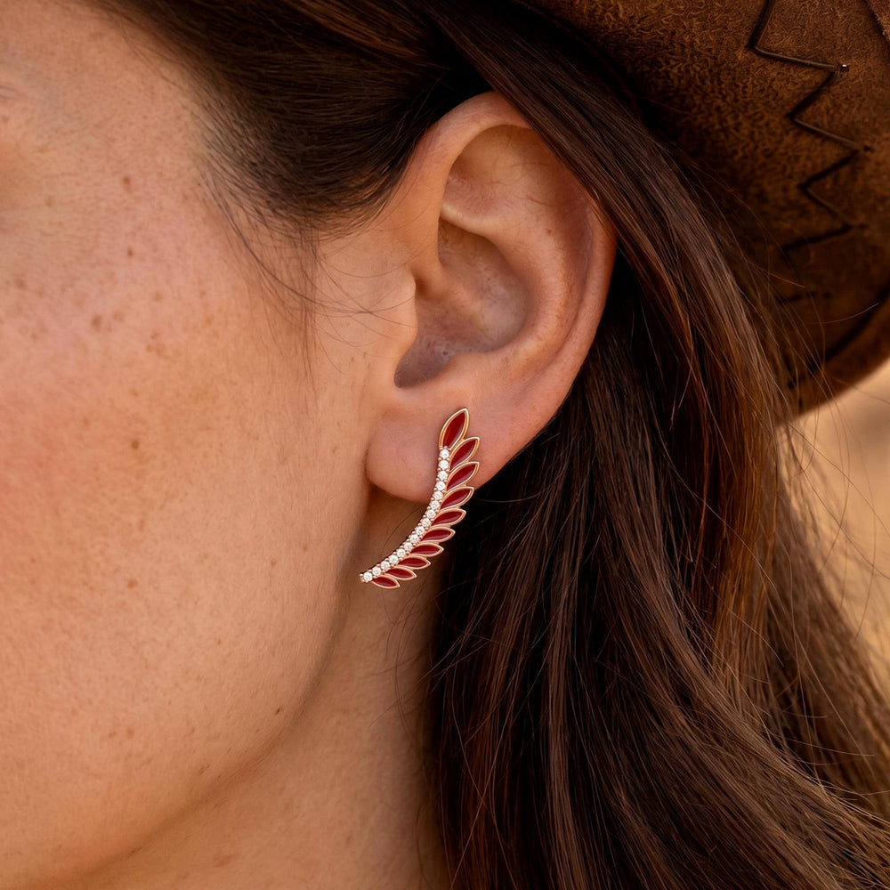 Eternal Spring Earrings - Red - Serene Western