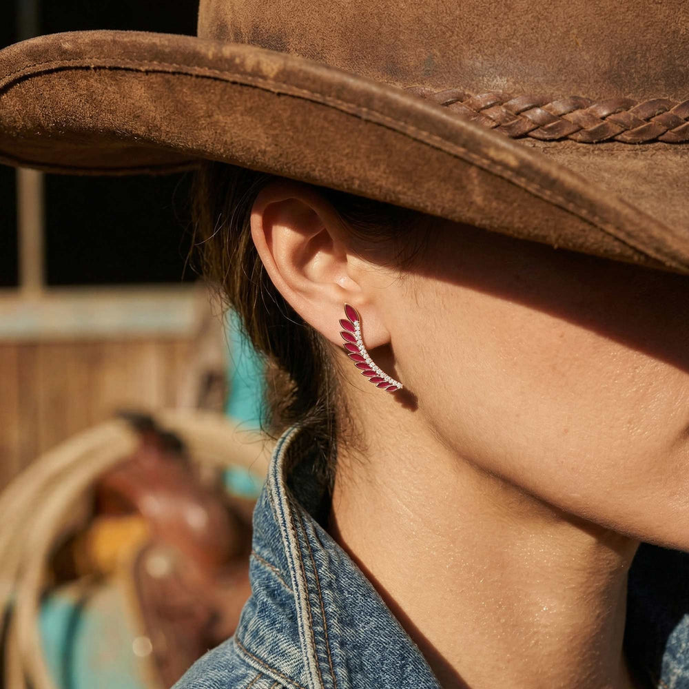 Eternal Spring Earrings - Red - Serene Western