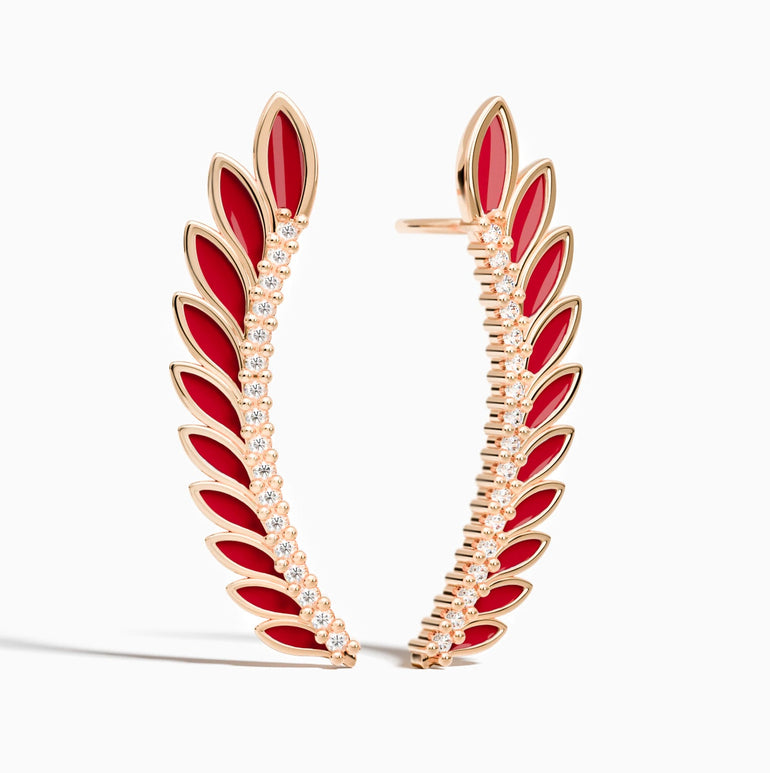 Eternal Spring Earrings - Red - Serene Western