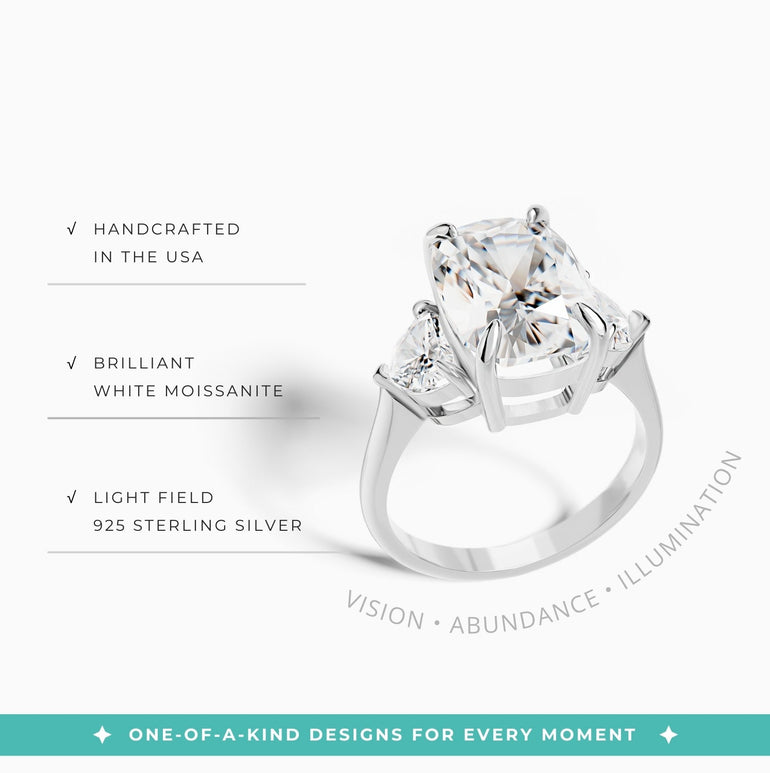 Ethereal Glacier Ring - Moissanite - Serene Western