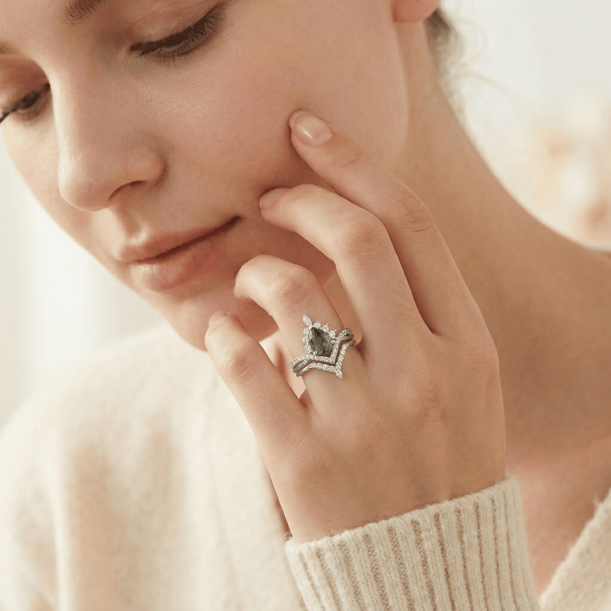 Evergreen Crown Ring - Serene Western