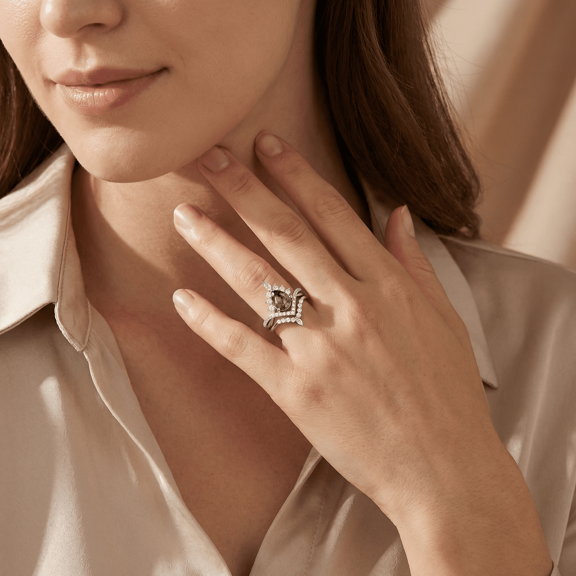 Evergreen Crown Ring - Serene Western