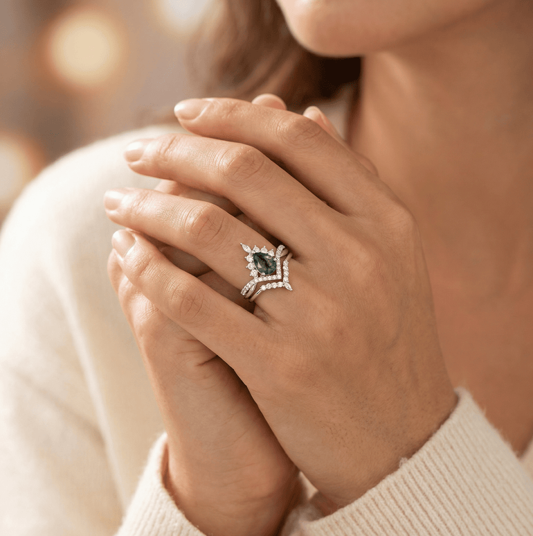 Evergreen Crown Ring - Serene Western