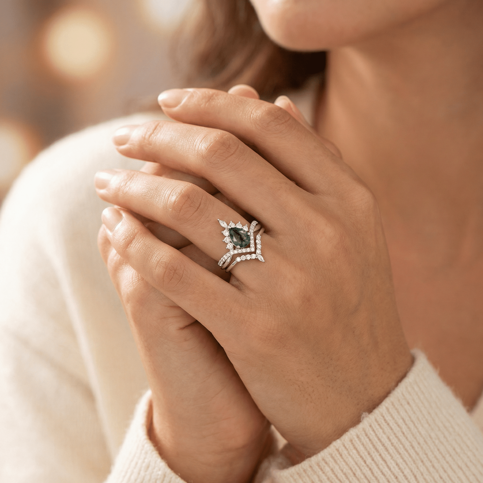 Evergreen Crown Ring - Serene Western