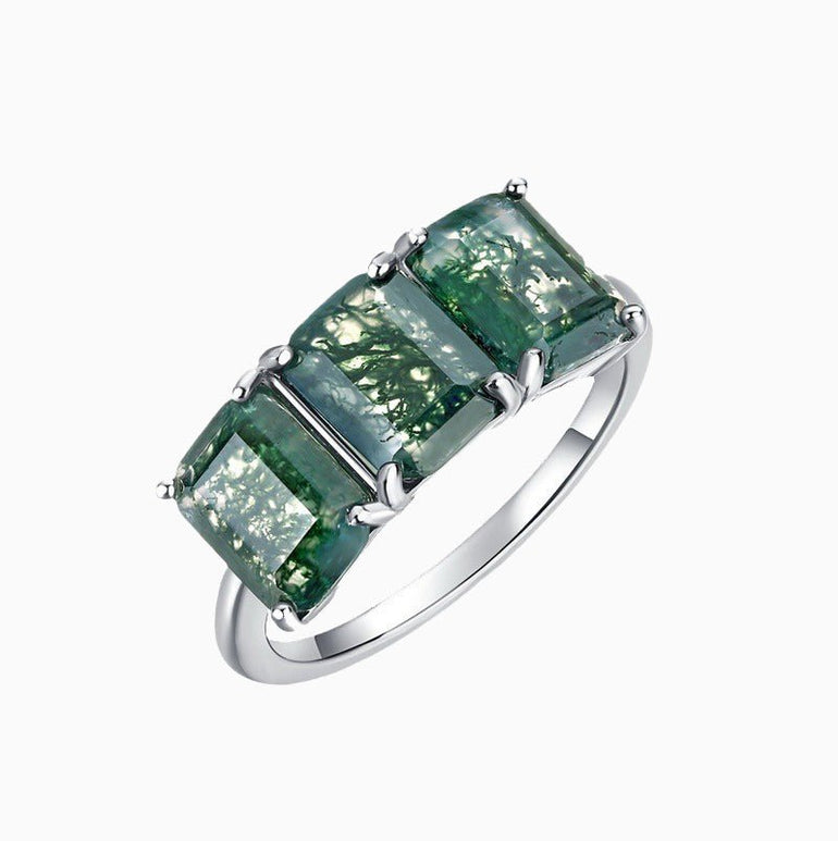 Evergreen Three - Stone Ring - Serene Western