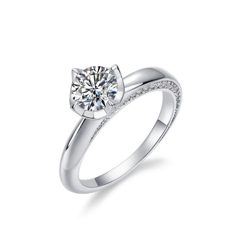 Feathered Star Ring - Moissanite - Serene Western