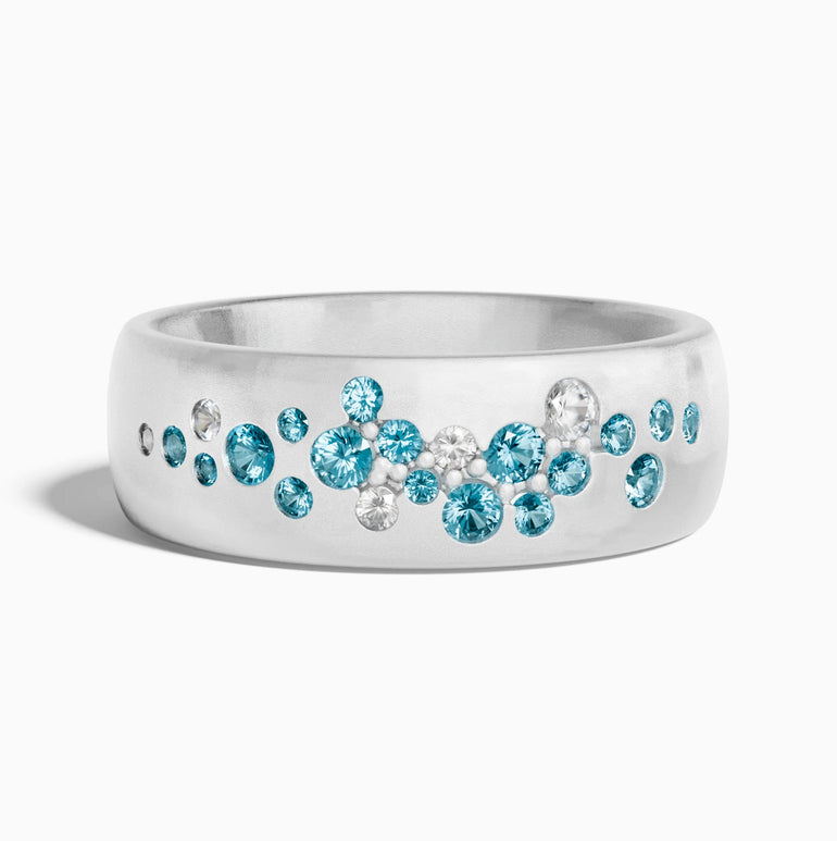 Fjord Spark Ring - Aquamarine - Serene Western
