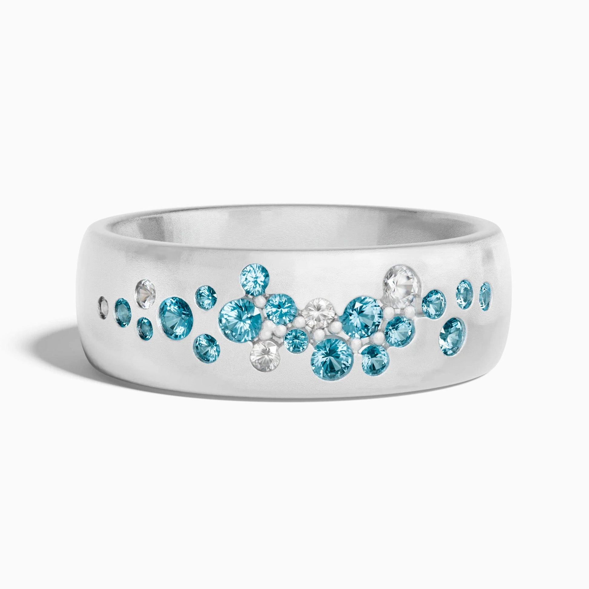 Fjord Spark Ring - Aquamarine - Serene Western