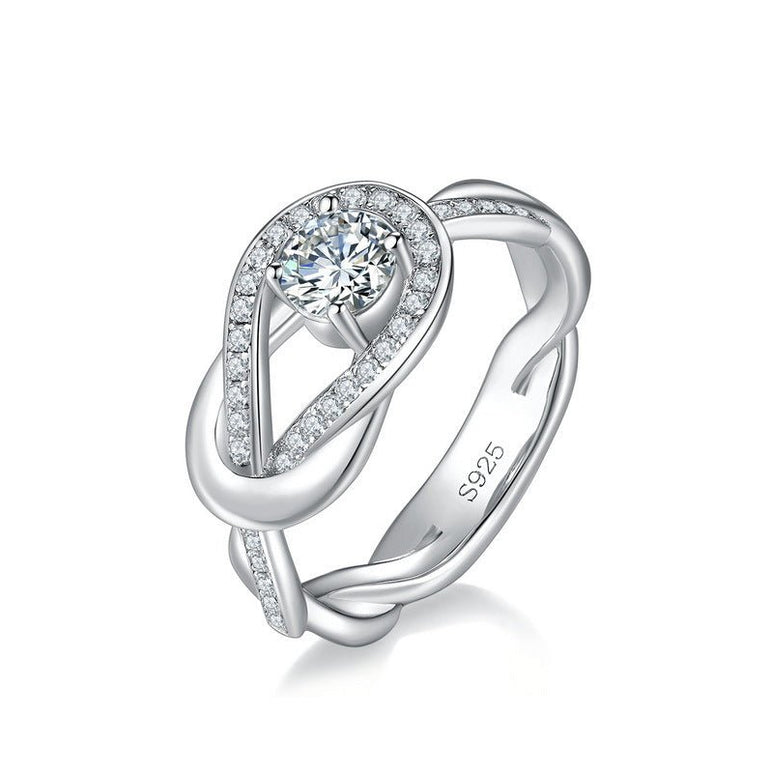 Forever Knot Ring - Moissanite - Serene Western