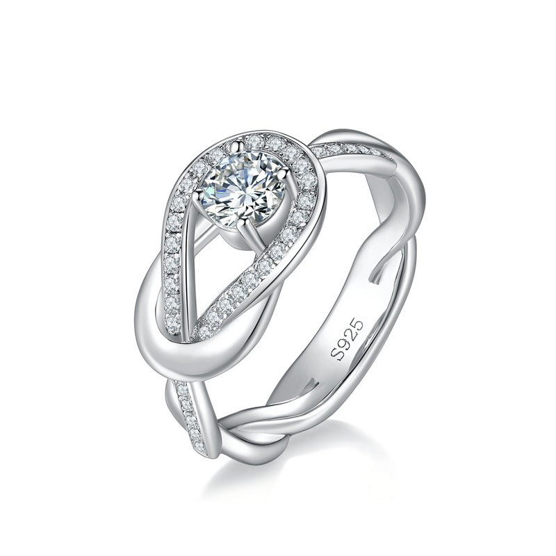 Forever Knot Ring - Moissanite - Serene Western