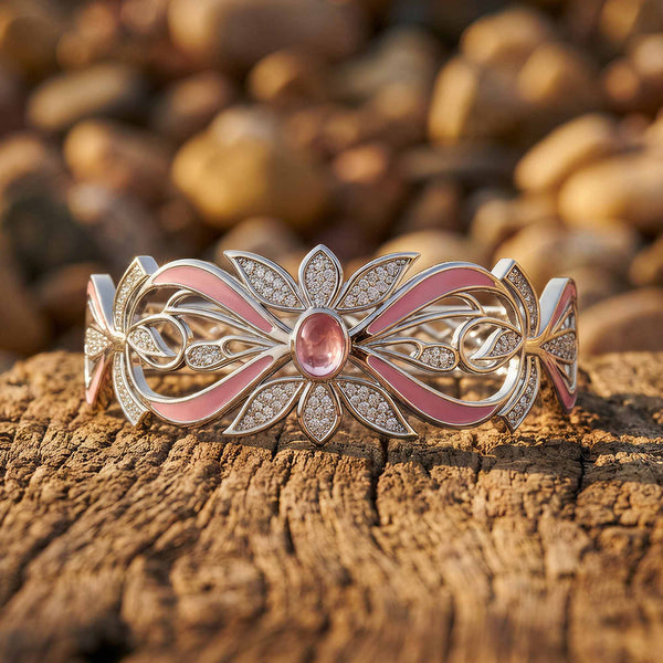 Frontier Whirlwind Bracelet - Rose Quartz