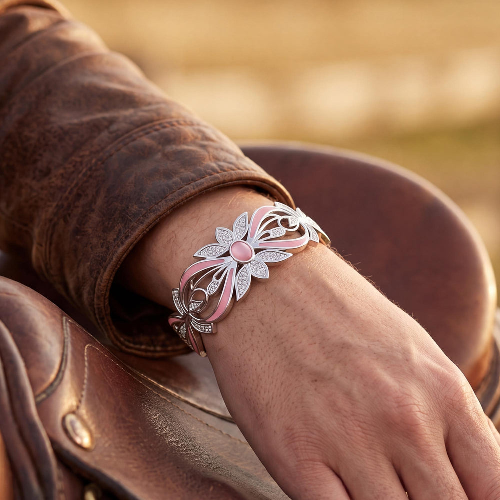 Frontier Whirlwind Bracelet - Rose Quartz - Serene Western