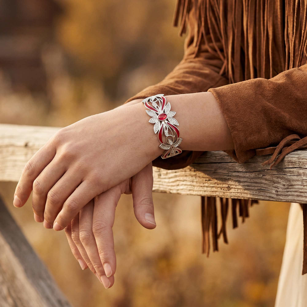 Frontier Whirlwind Bracelet - Ruby - Serene Western