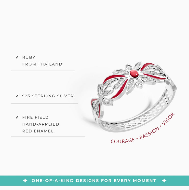 Frontier Whirlwind Bracelet - Ruby - Serene Western