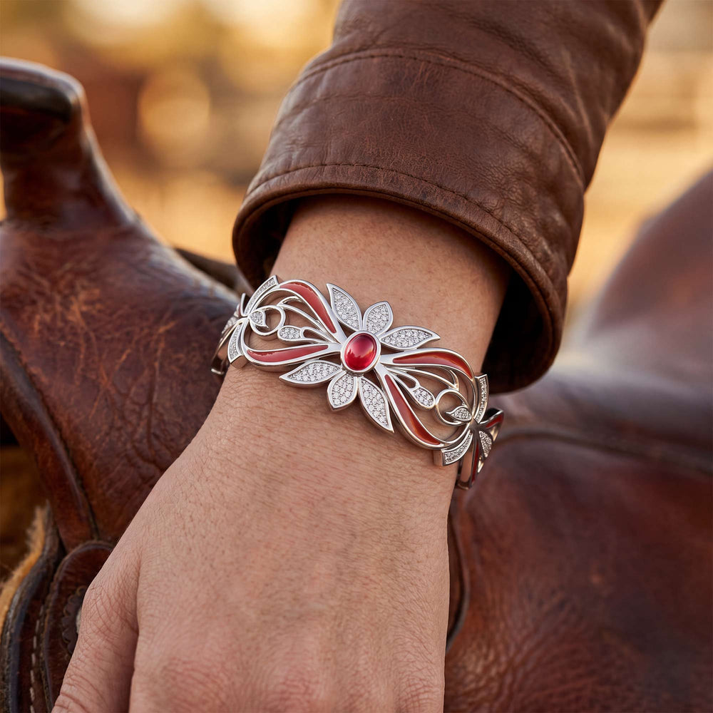 Frontier Whirlwind Bracelet - Ruby - Serene Western