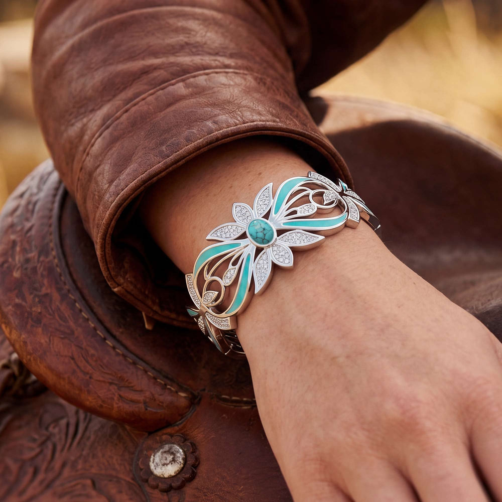 Frontier Whirlwind Bracelet - Turquoise - Serene Western