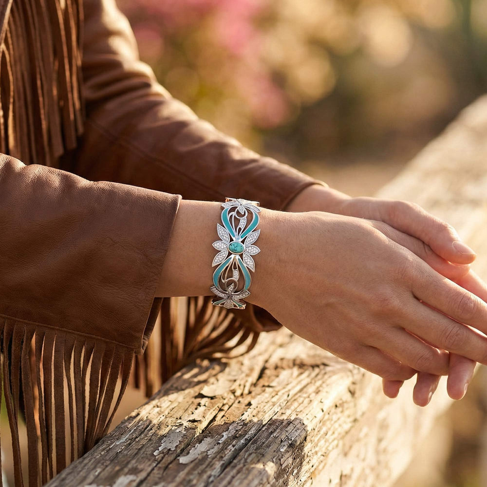 Frontier Whirlwind Bracelet - Turquoise - Serene Western
