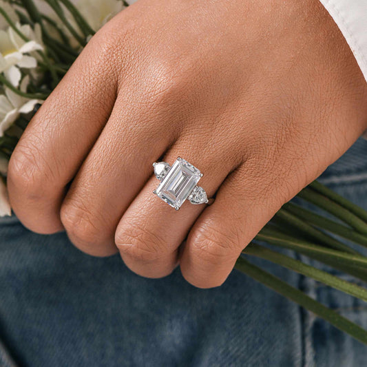 Frosted Flame Ring - Moissanite - Serene Western