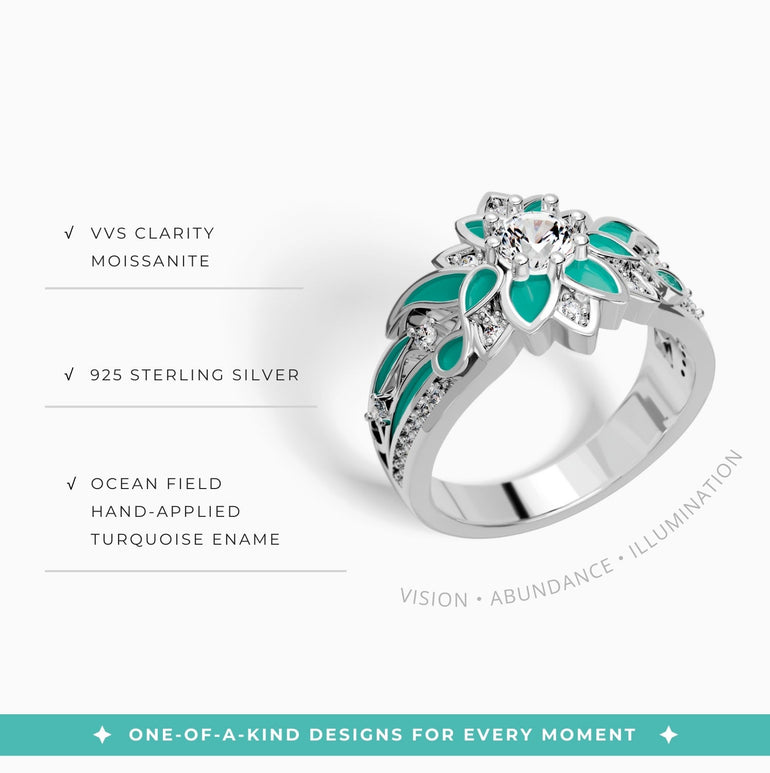 Garden Orchestra Ring - Moissanite - Serene Western